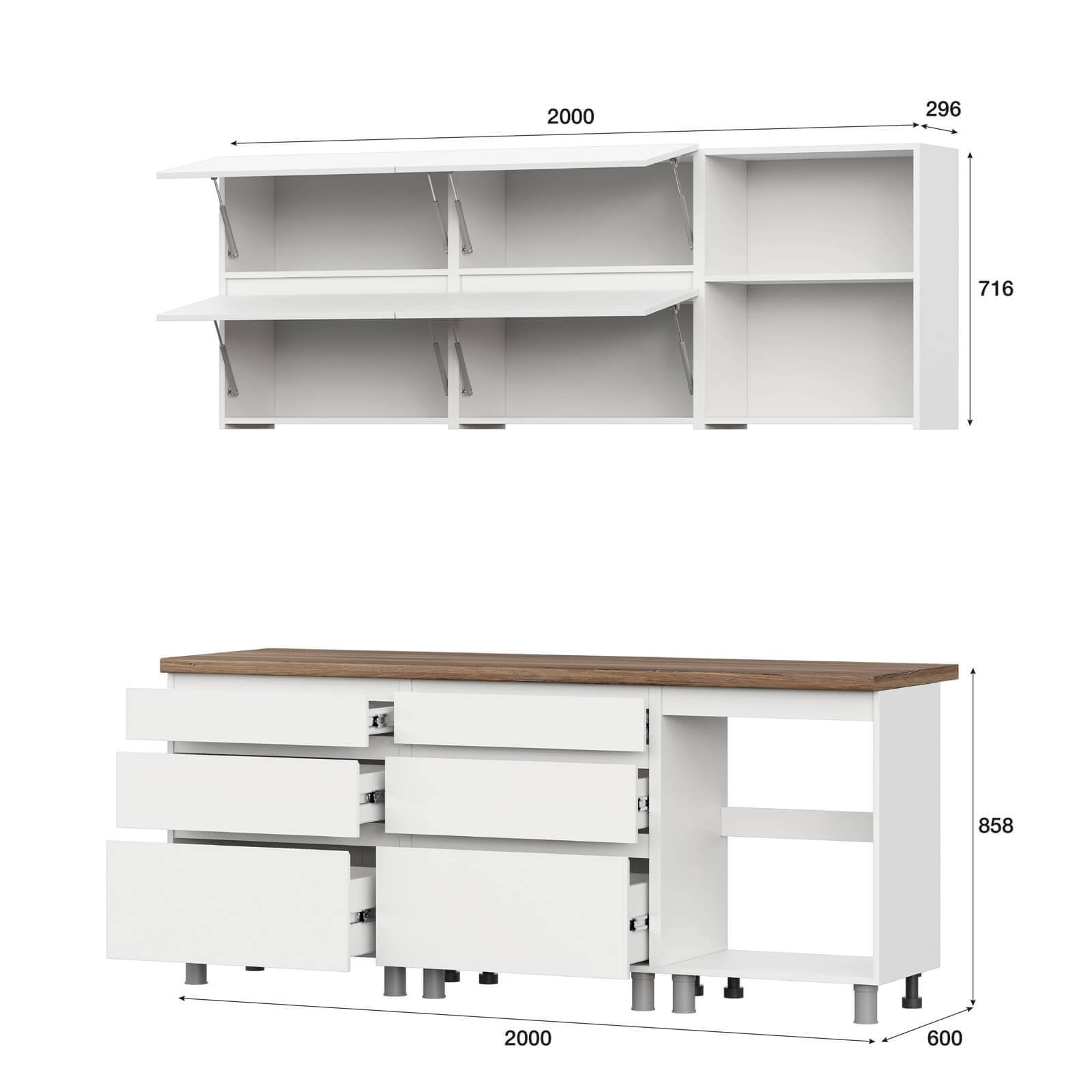 Кухонный гарнитур "Одри" (2,0м) серия 2