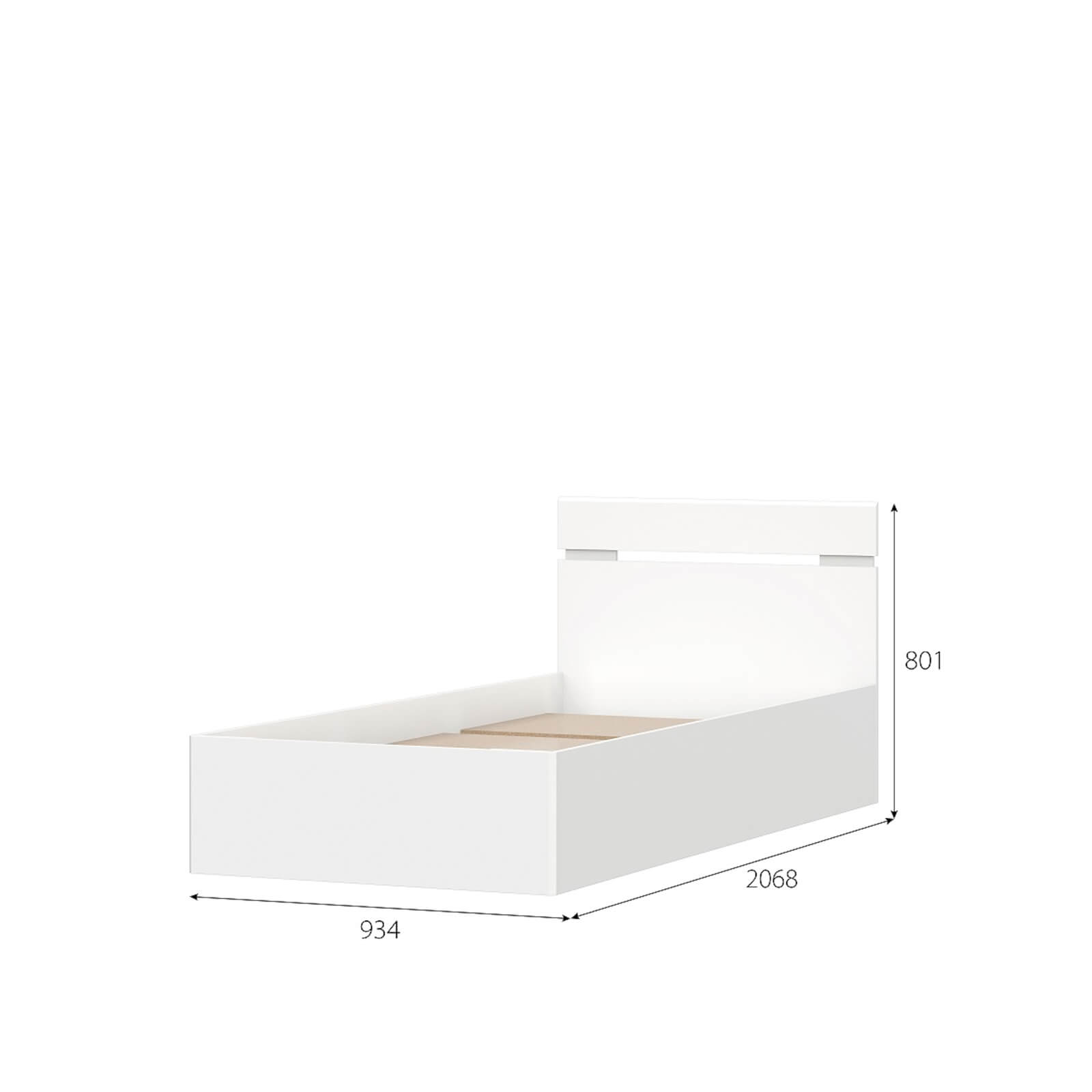 МС "Одри" (Симпл) Кровать одинарная (0,9х2,0)