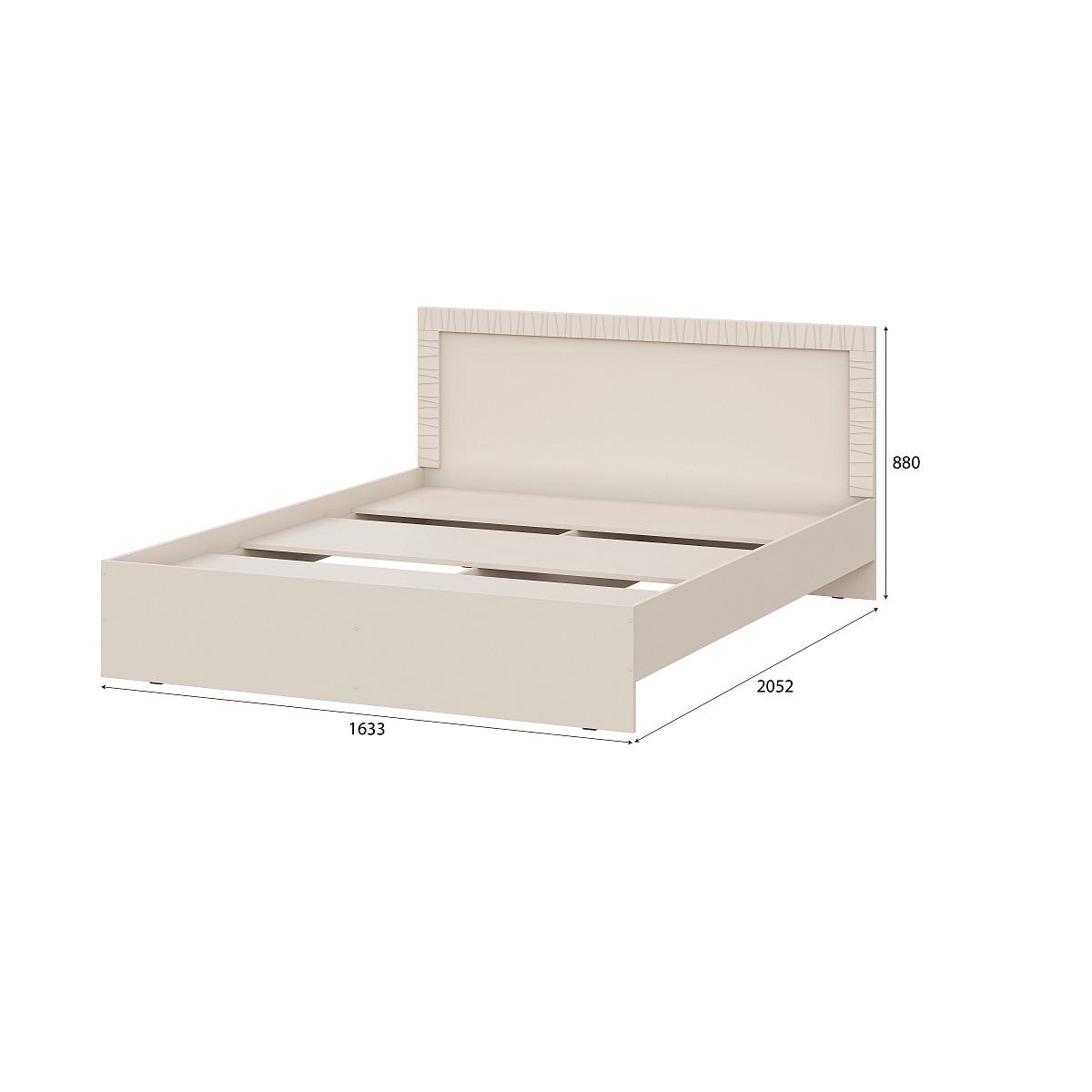 МС "Калипсо" Кровать (1,6х2,0) Меланж