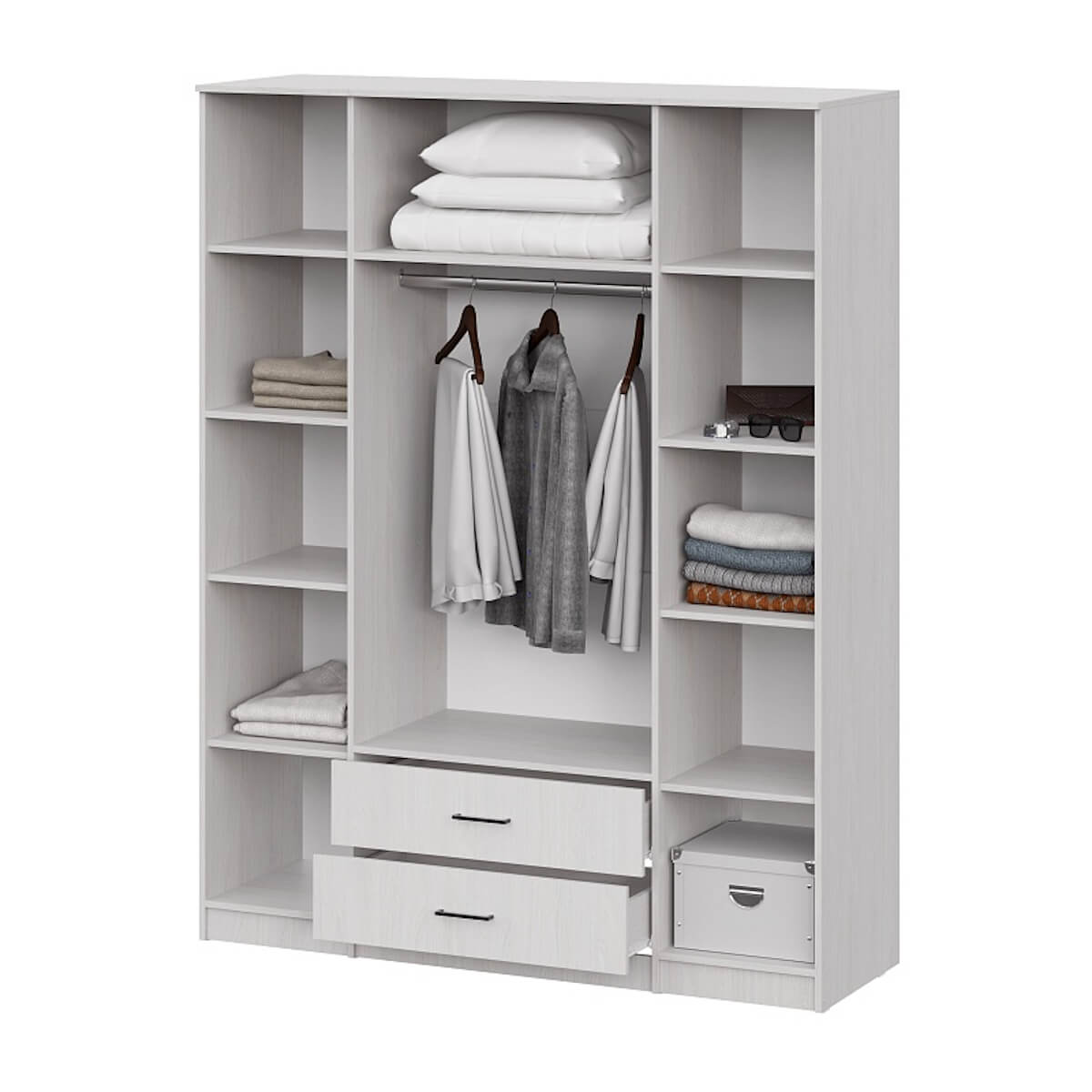 Шкаф "ШК 1" (Серия 2) Ясень Анкор светлый