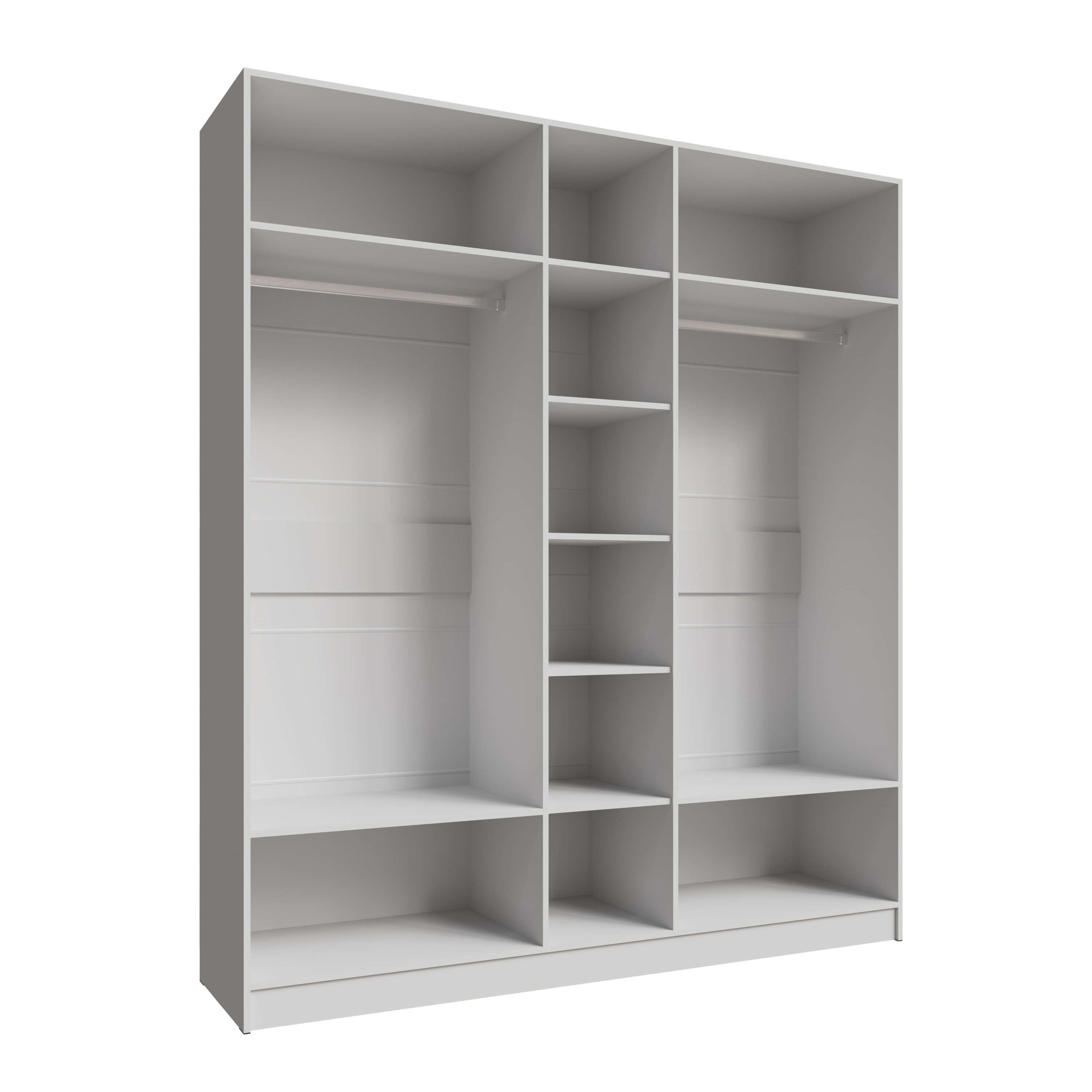 Шкаф Мадрид (2,0) без зеркала белый/ателье светлое