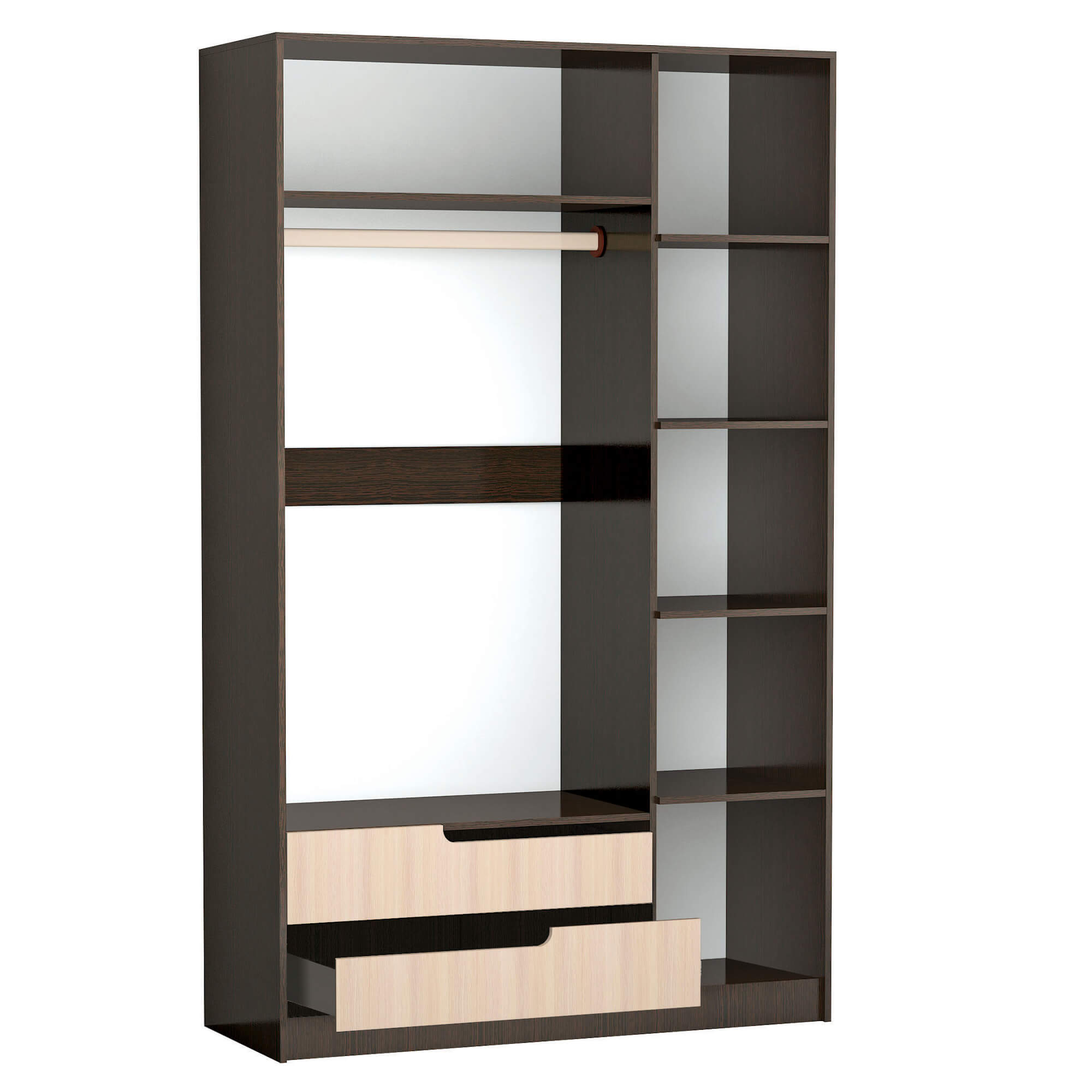 Спальня Гавана шкаф 3х ств. венге/дуб молочный