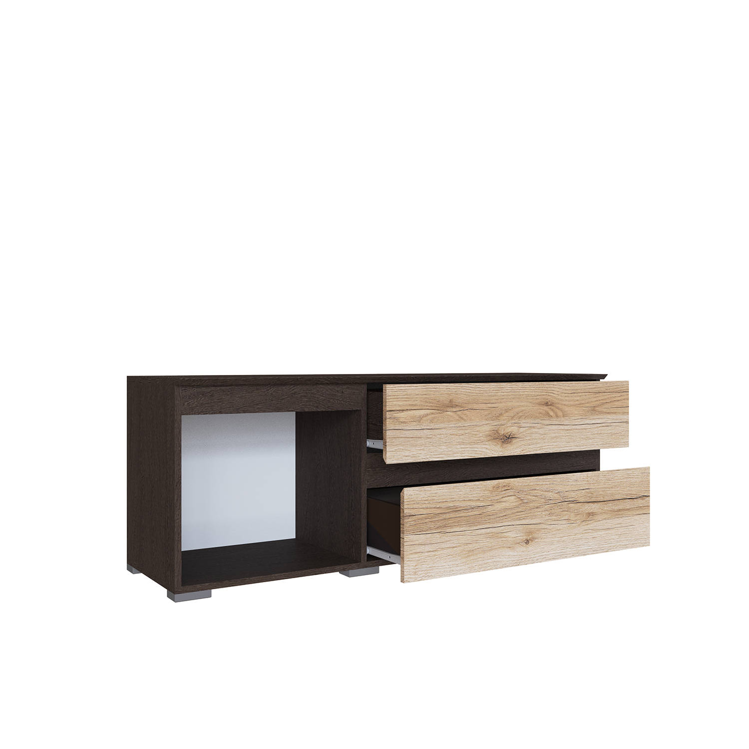 Гостиная Плейона Тумба ТВ малая венге/дуб делано