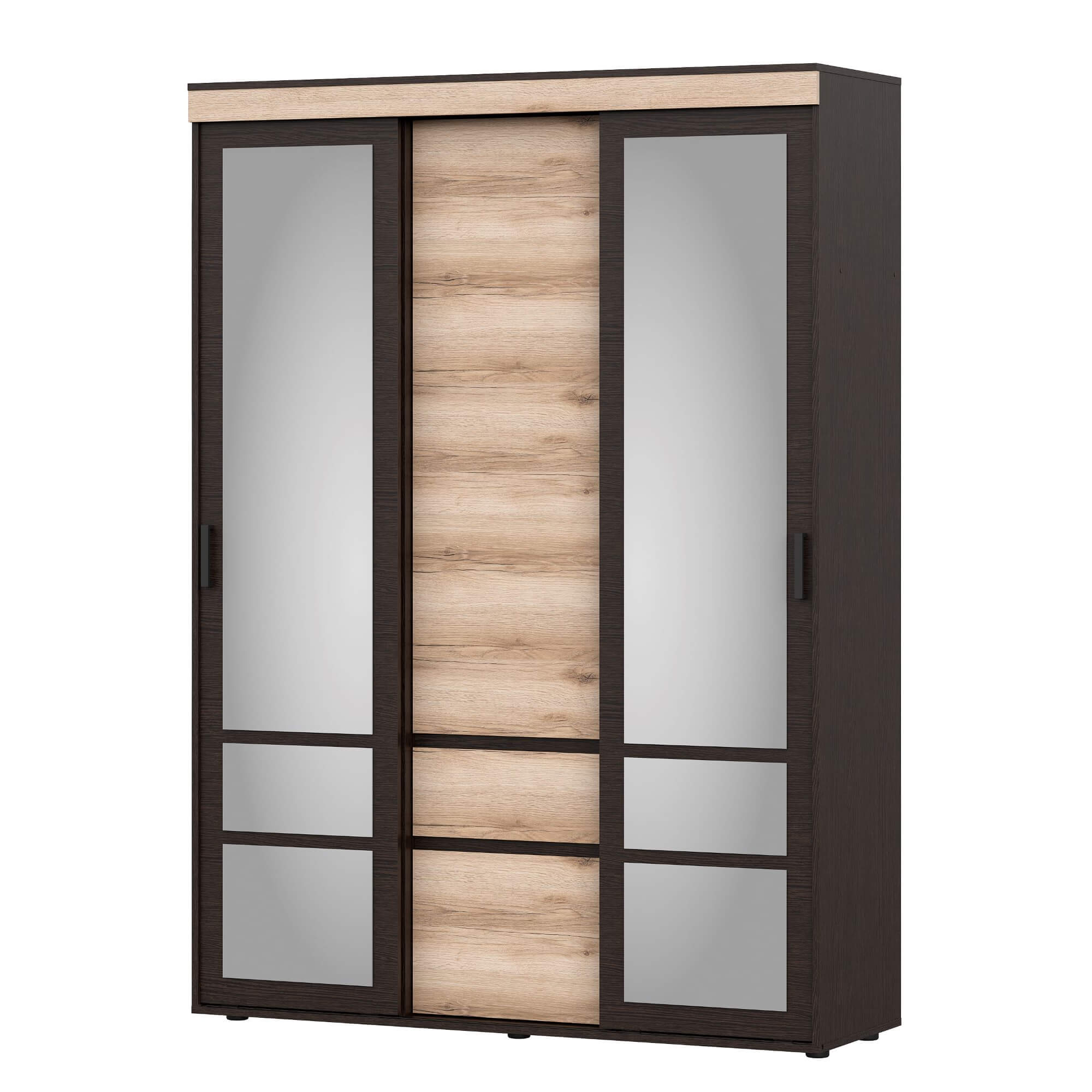 МС "Берген" Шкаф-купе (1,5м) (Дуб Венге/Дуб Делано)