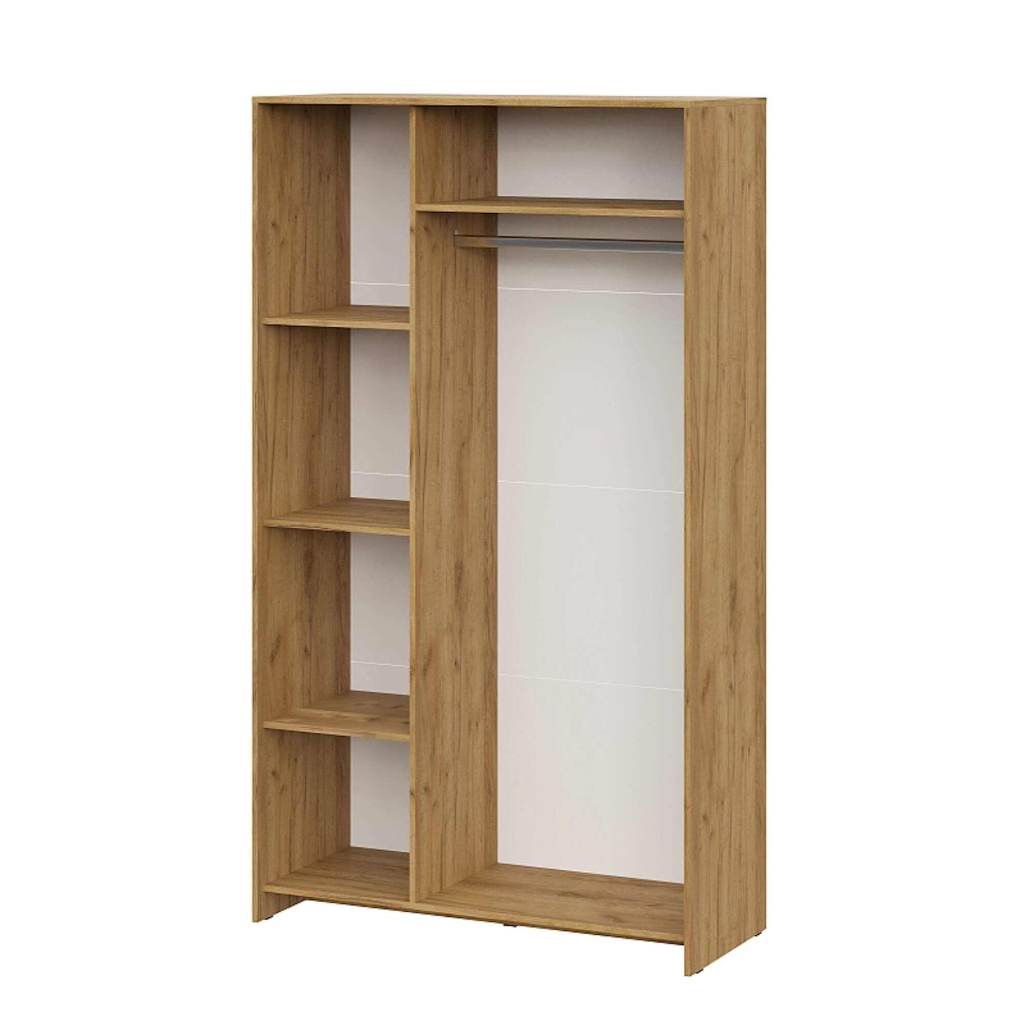 МС "Дольче" Шкаф трехстворчатый Дуб Золотой/Белый