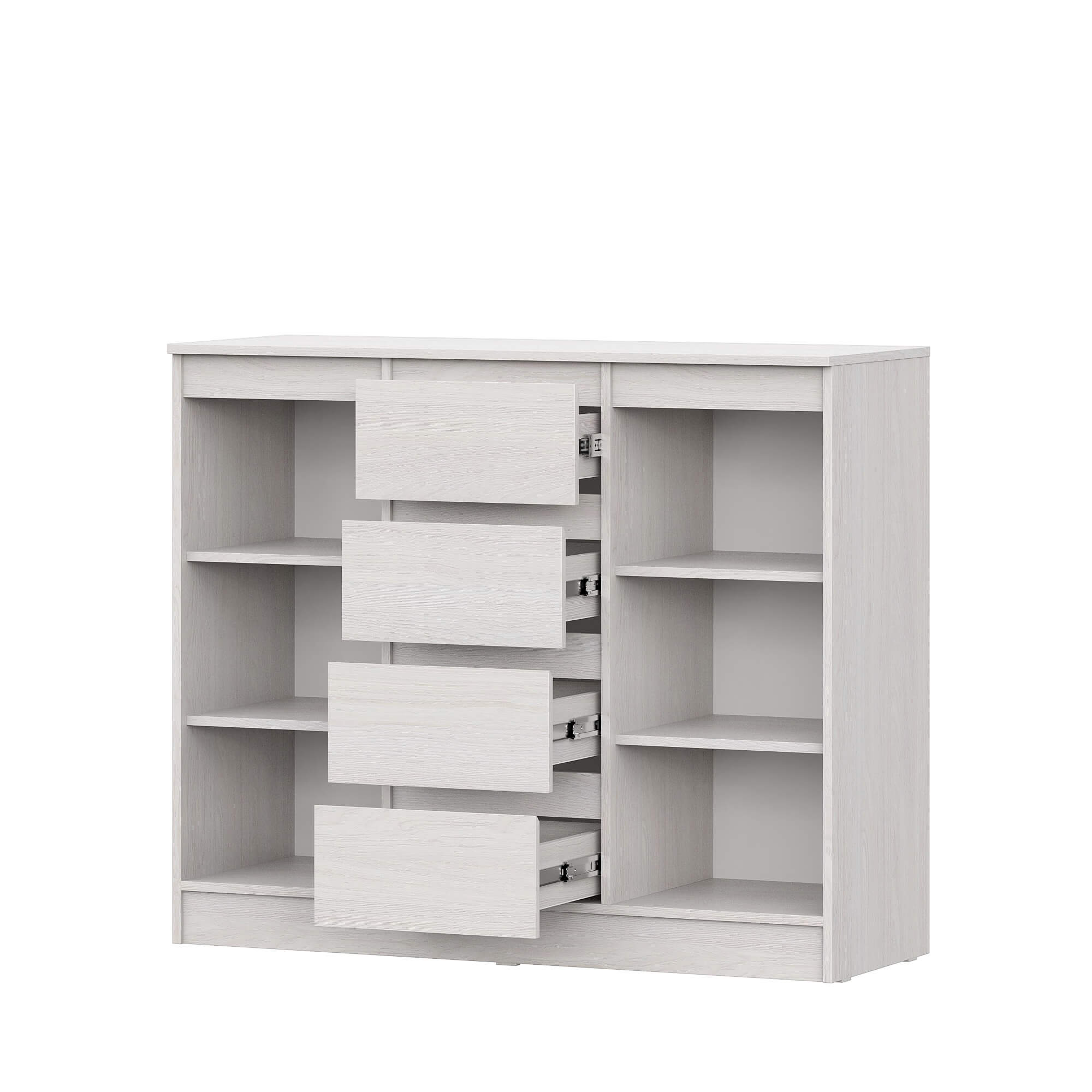 Комод 4я "Бриз 1" Ясень Анкор светлый