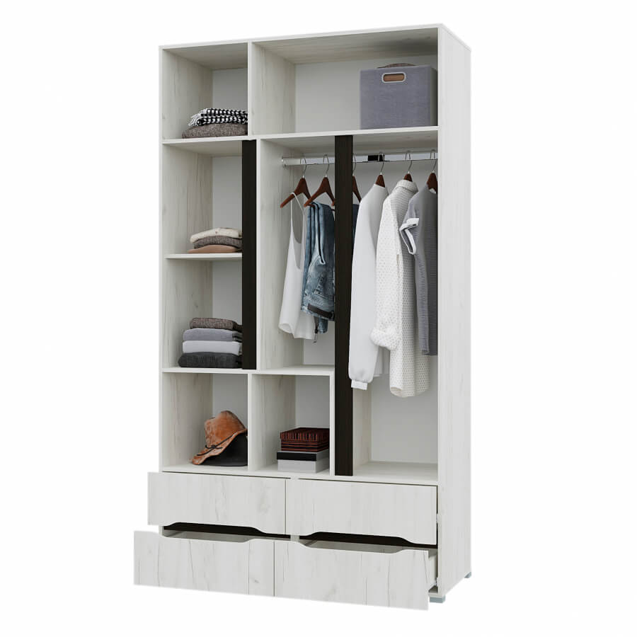 "Вега" Шкаф 3х.ств. 4 ящ. (прованс)