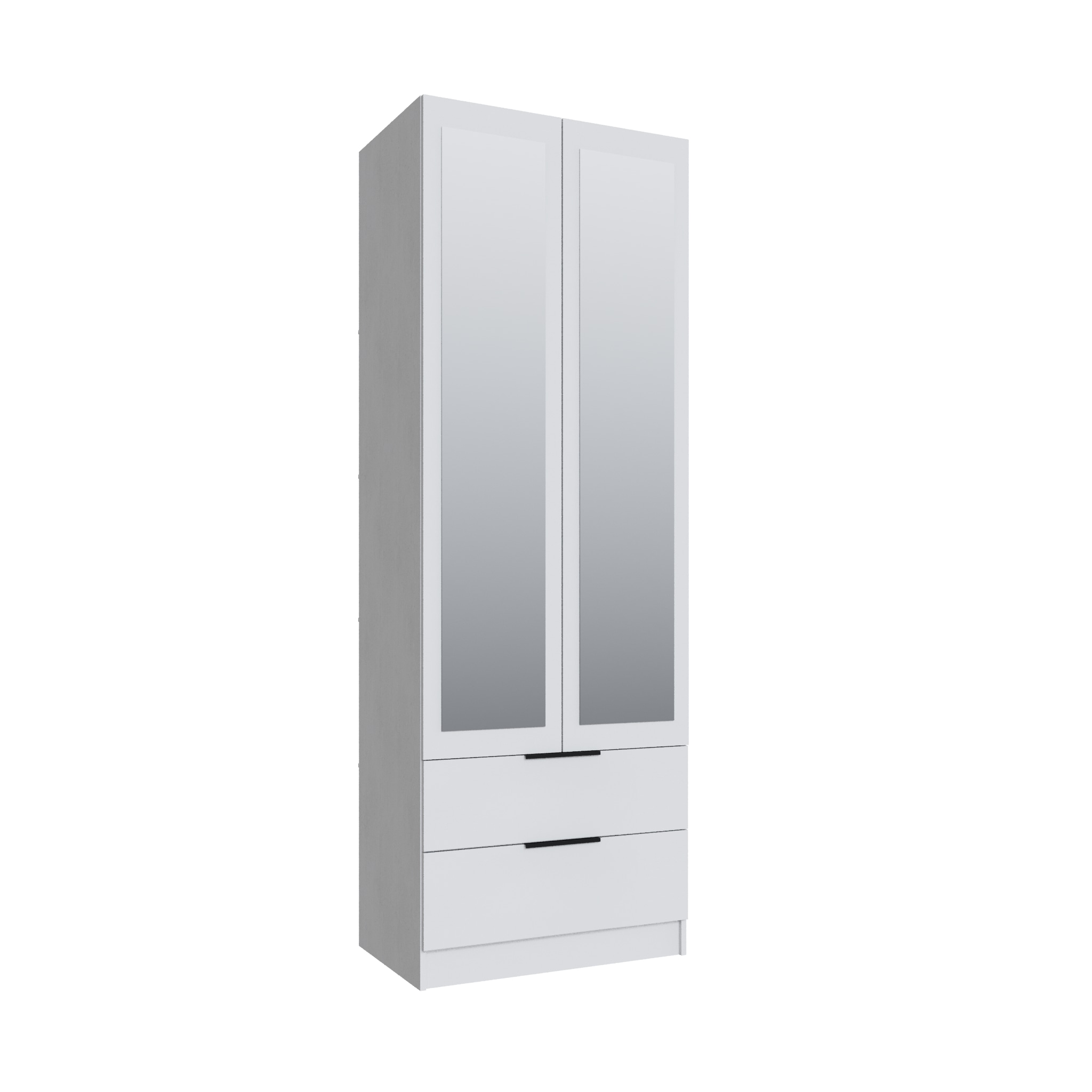 Шкаф с 2 ящ. с зеркалом "Мадрид" 0,8м