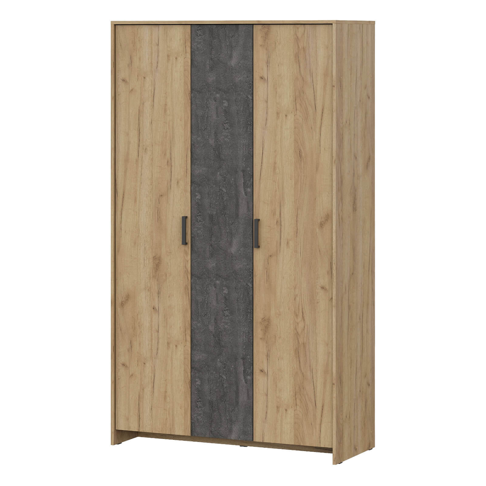 "МСП 1" Шкаф трехстворчатый Дуб Золотой / Камень Тёмный