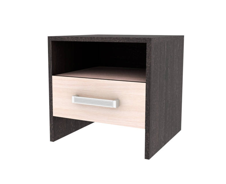 Спальня Эрика тумба прикроватная венге/дуб молочный