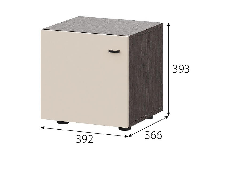 МС "Гиза" Тумба прикроватная (Дуб Венге/Меланж)