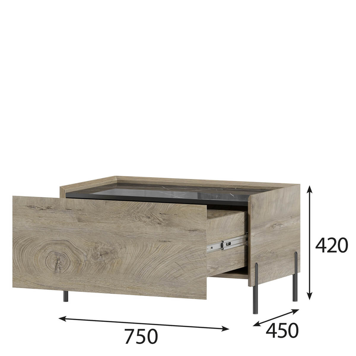 Тумба универсальная "Этна" 750/320  ЭЛ/ПЛ