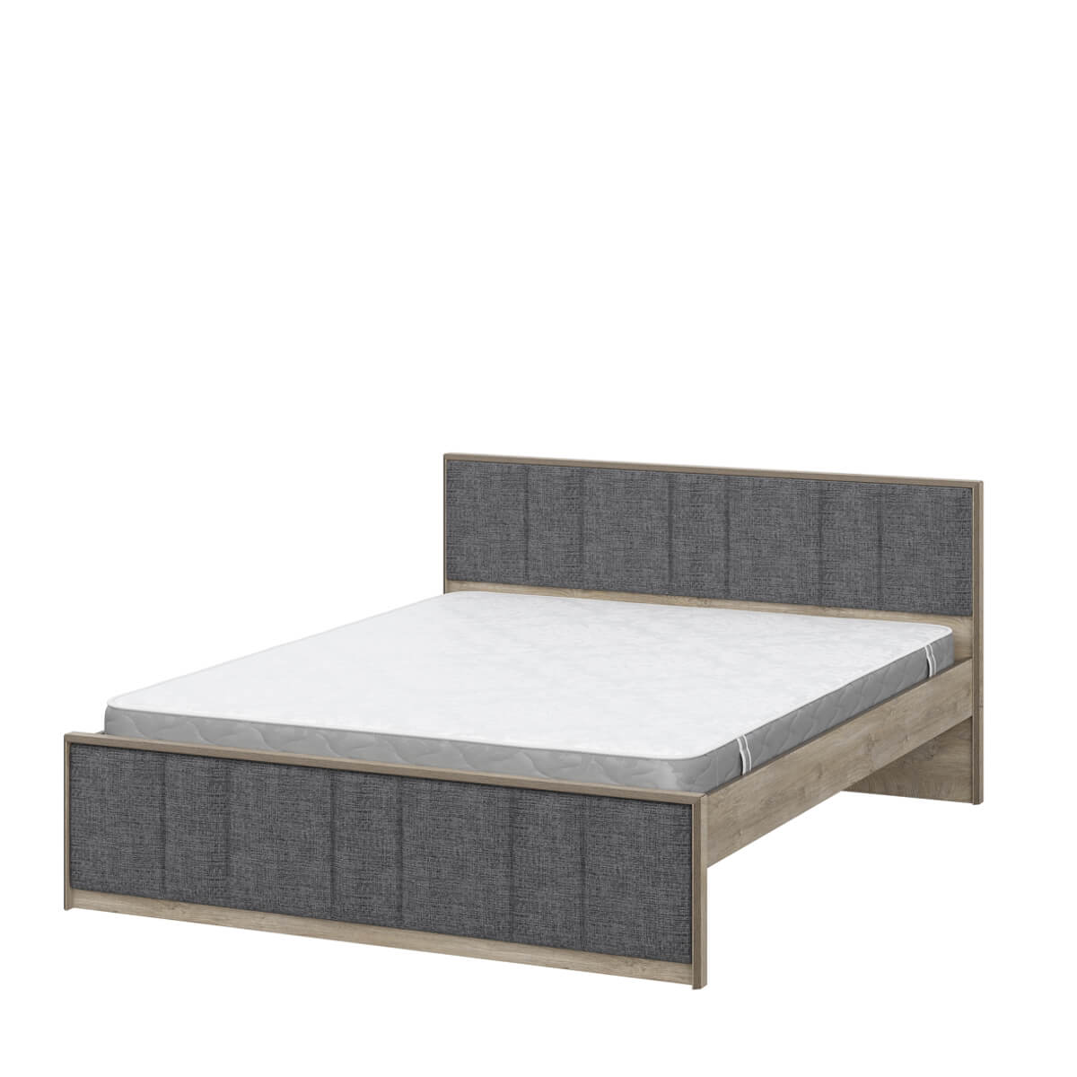 МС "Этна" Мягкое изголовье кр 1,6  (Светло-серый, ткань RICO 108)