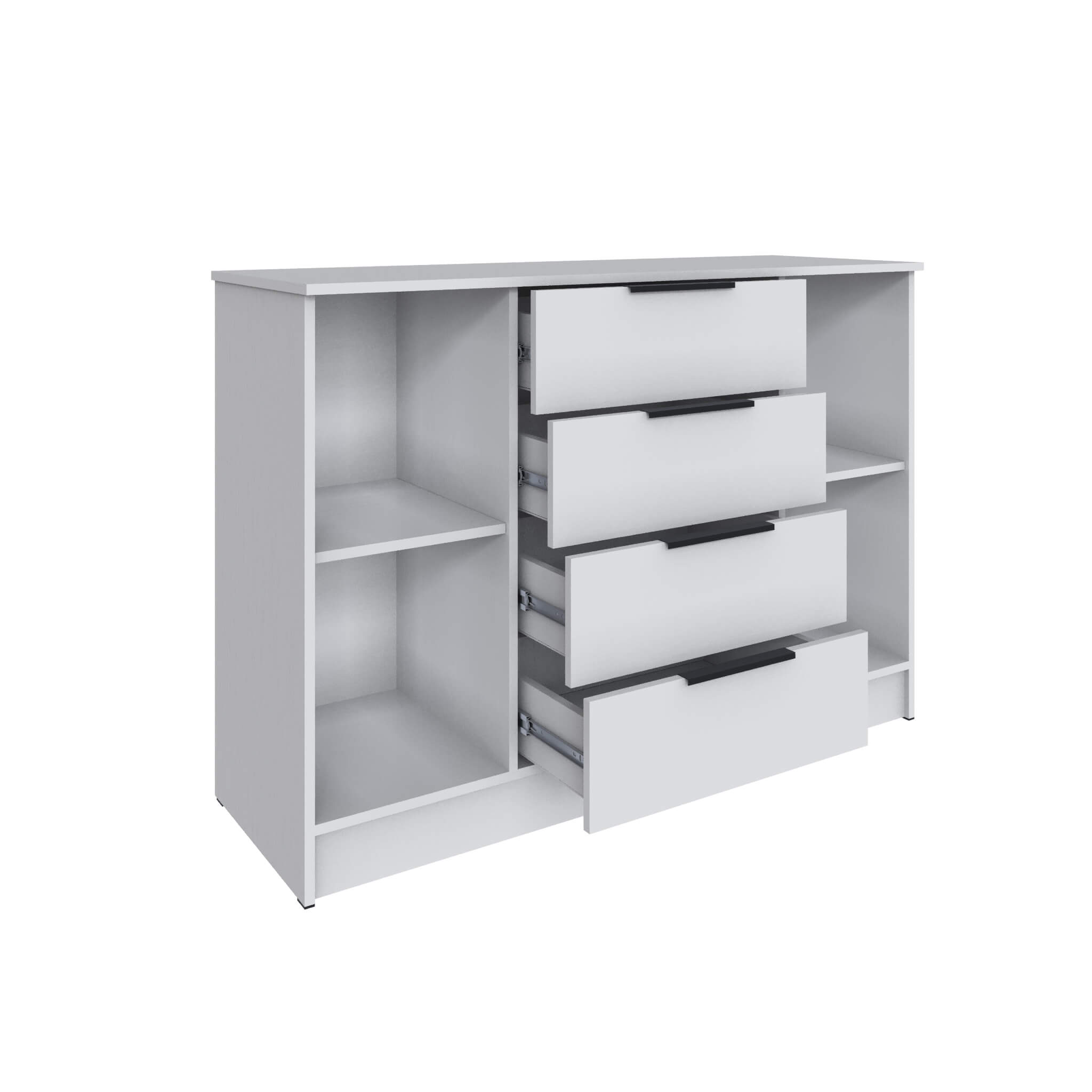 Спальня Мадрид Комод (1,31) белый