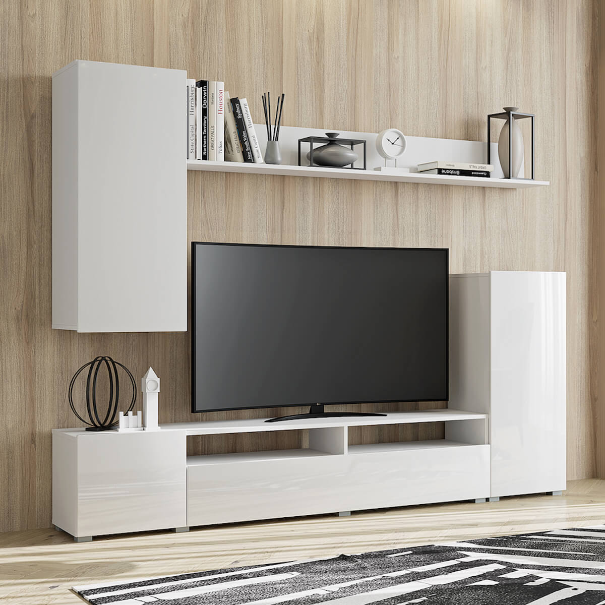 Гостиная Лира МДФ белый