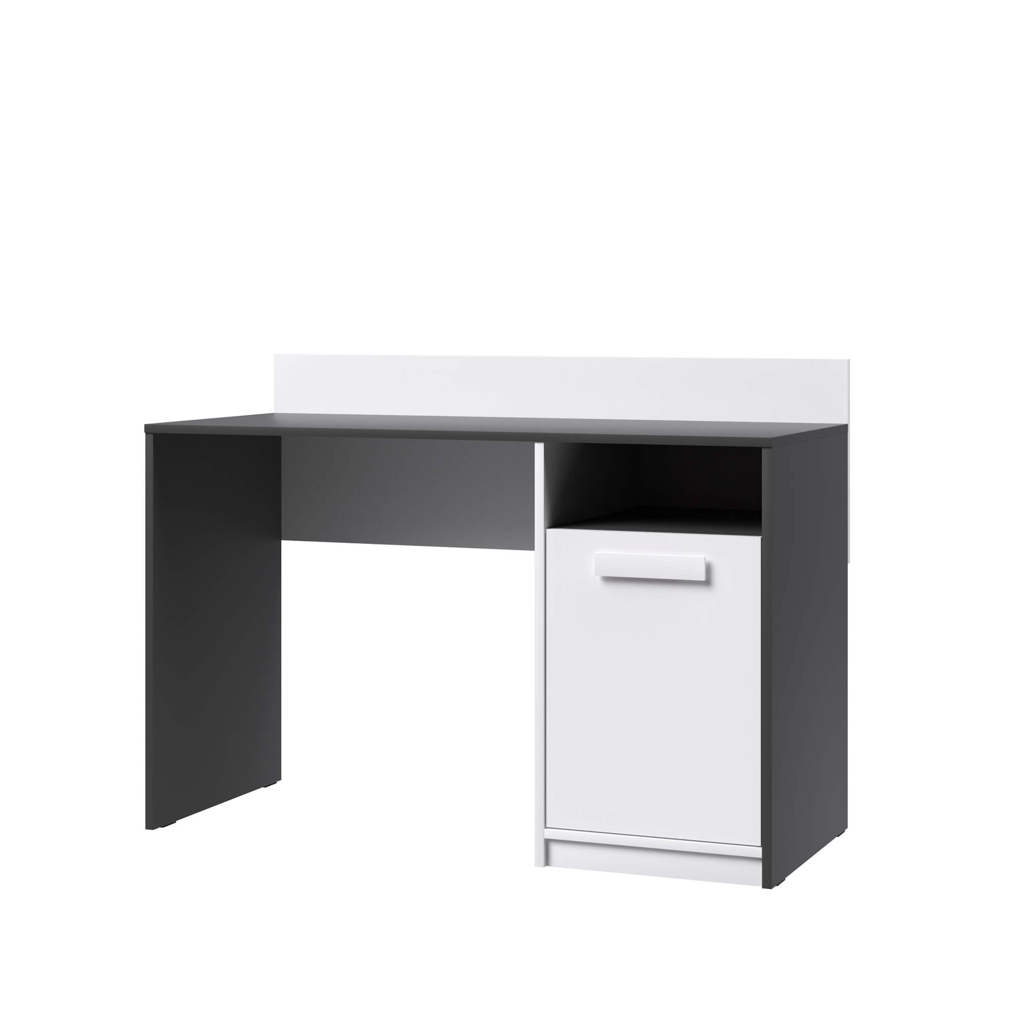 Спальня Кэнди Стол письменный КС-1 графит/белый/белый