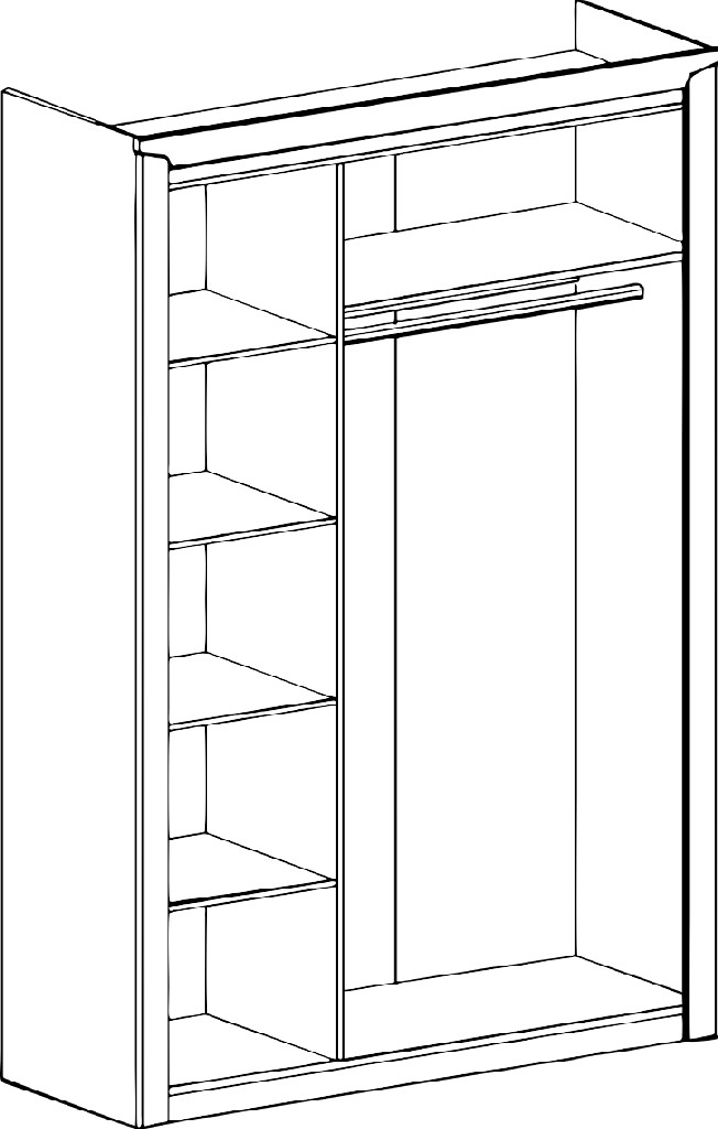 Соренто Шкаф 3дв Дуб Бонифаций