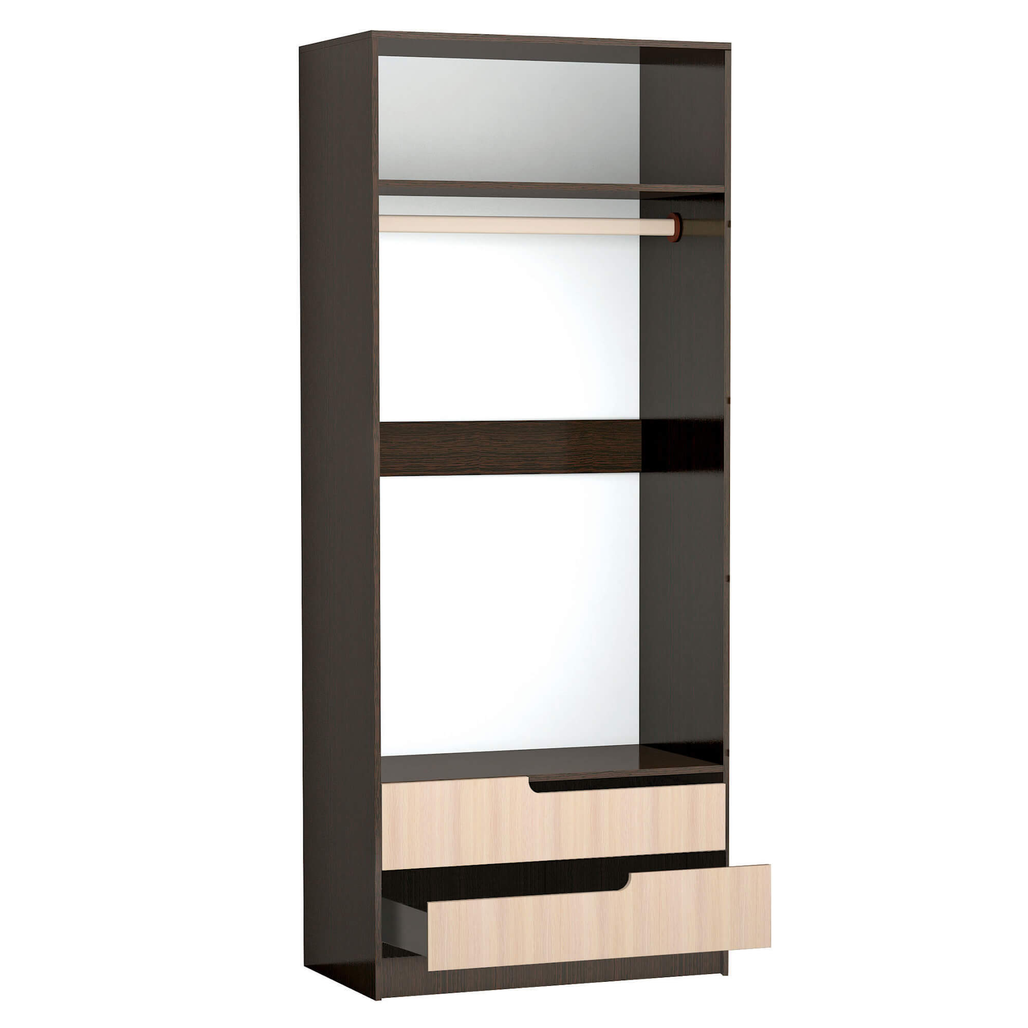 Спальня Гавана шкаф 2х ств. венге/дуб молочный