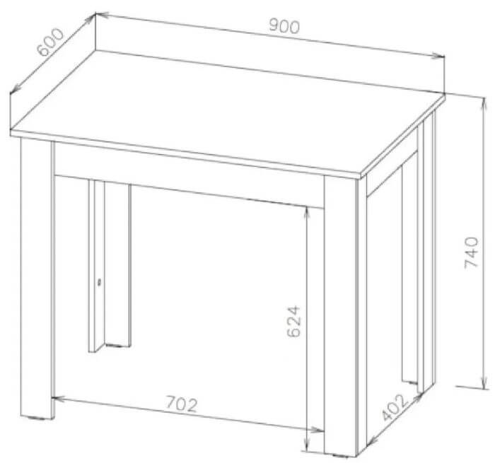 Стол обеденный "СО 1" белый