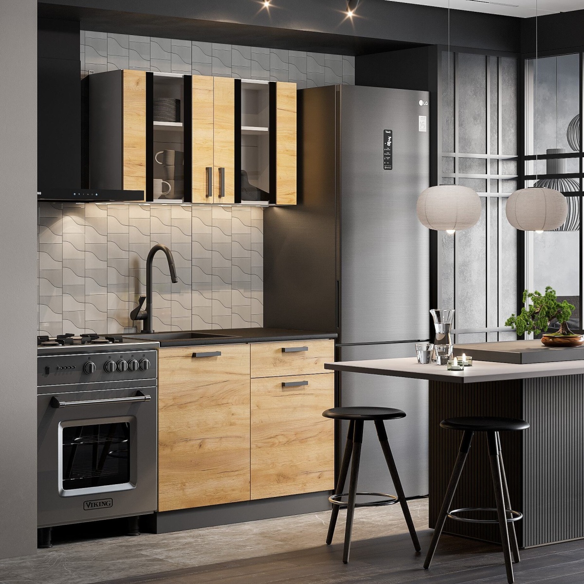 Кухня "Абрау" 1,0 м