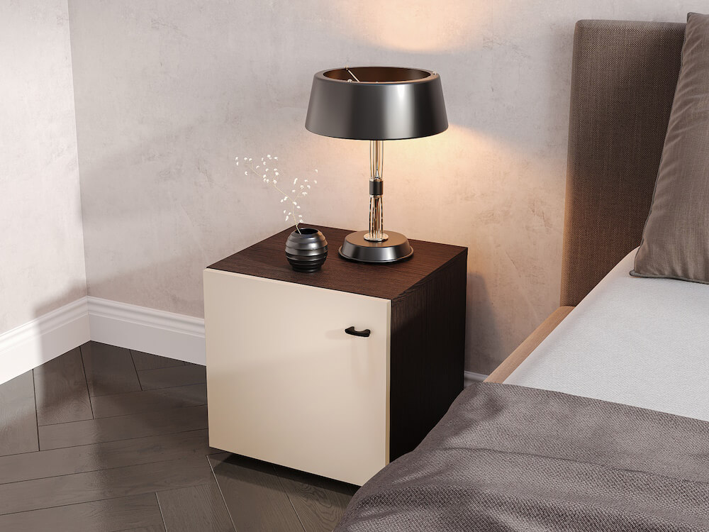 МС "Гиза" Тумба прикроватная (Дуб Венге/Меланж)