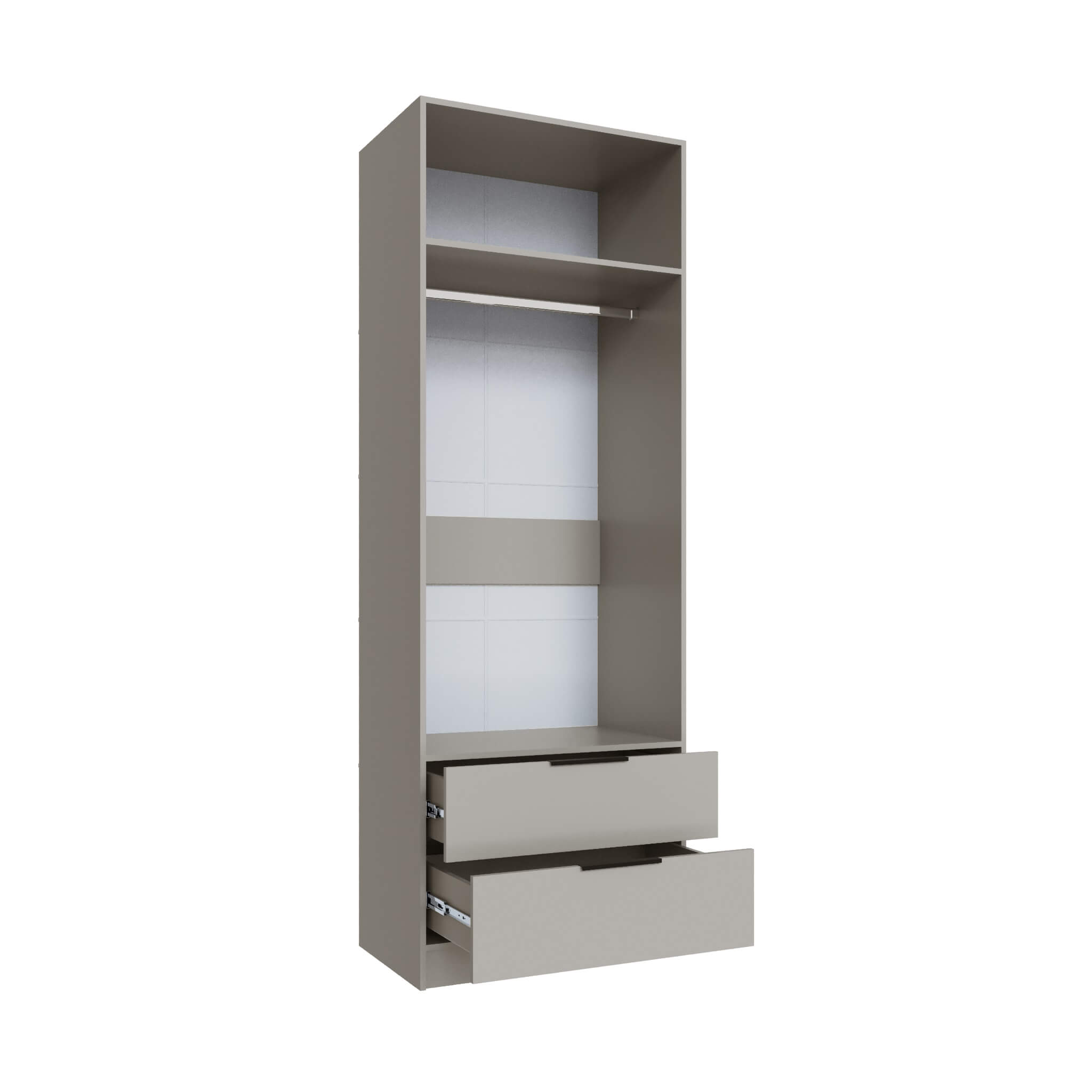 Шкаф Мадрид (0,8) с 2 ящ. без зеркала кашемир