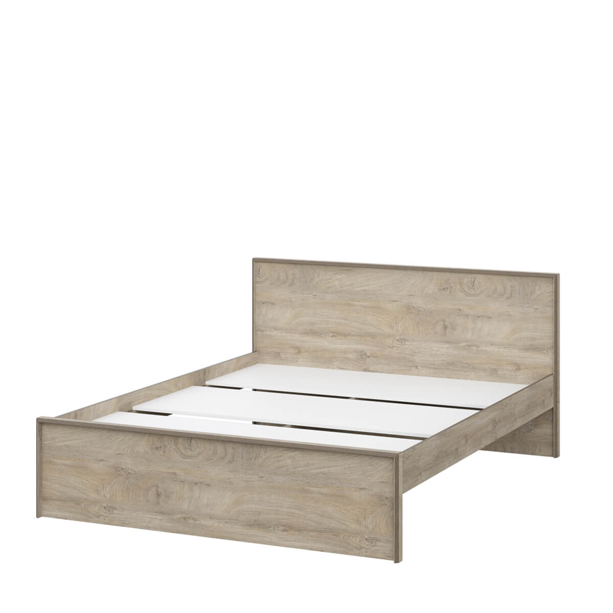 МС "Этна" Кровать 1600 АБ (Дуб Эндгрейн/Белый гладкий)