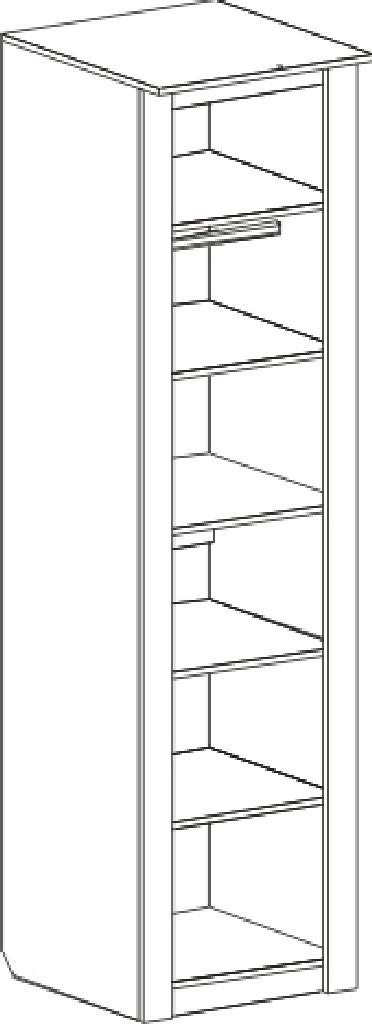 Шкаф 1-дверный "Элана" Бодега Белая