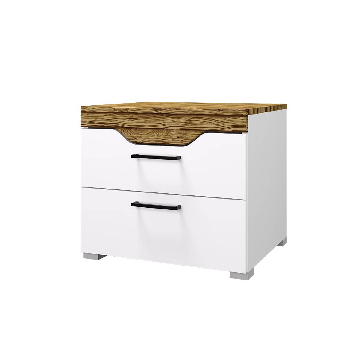 "Милана" Тумбочка (Белый - сосна гранд)