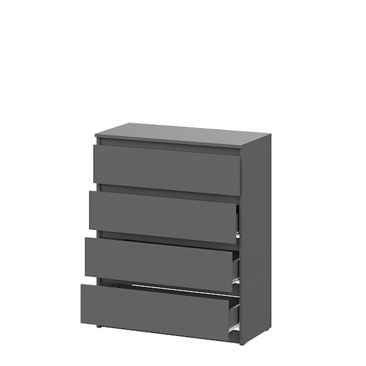 МС "Денвер" Комод 4 ящика Графит серый