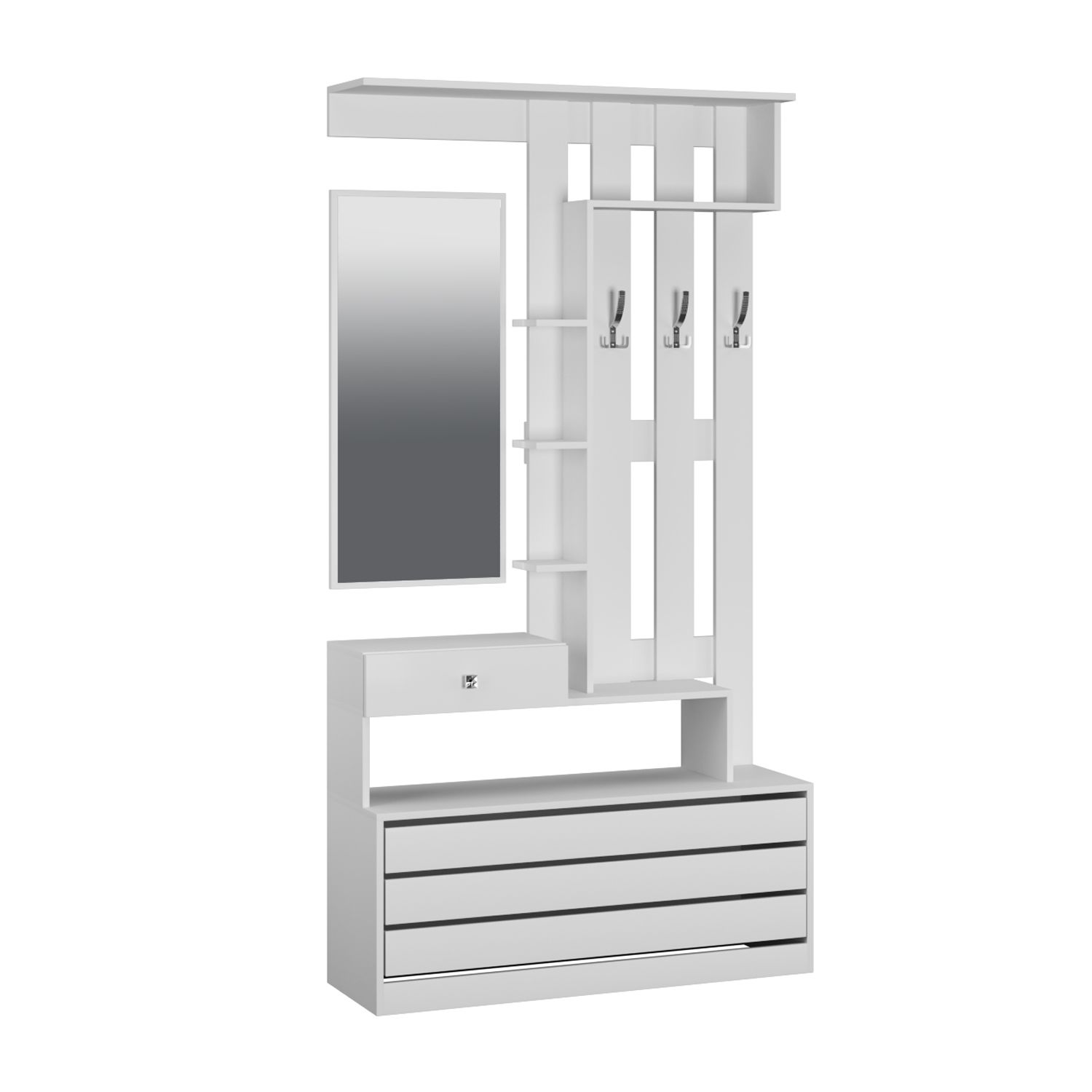 Прихожая Ямайка центральная секция ЯПЦС-1 белый