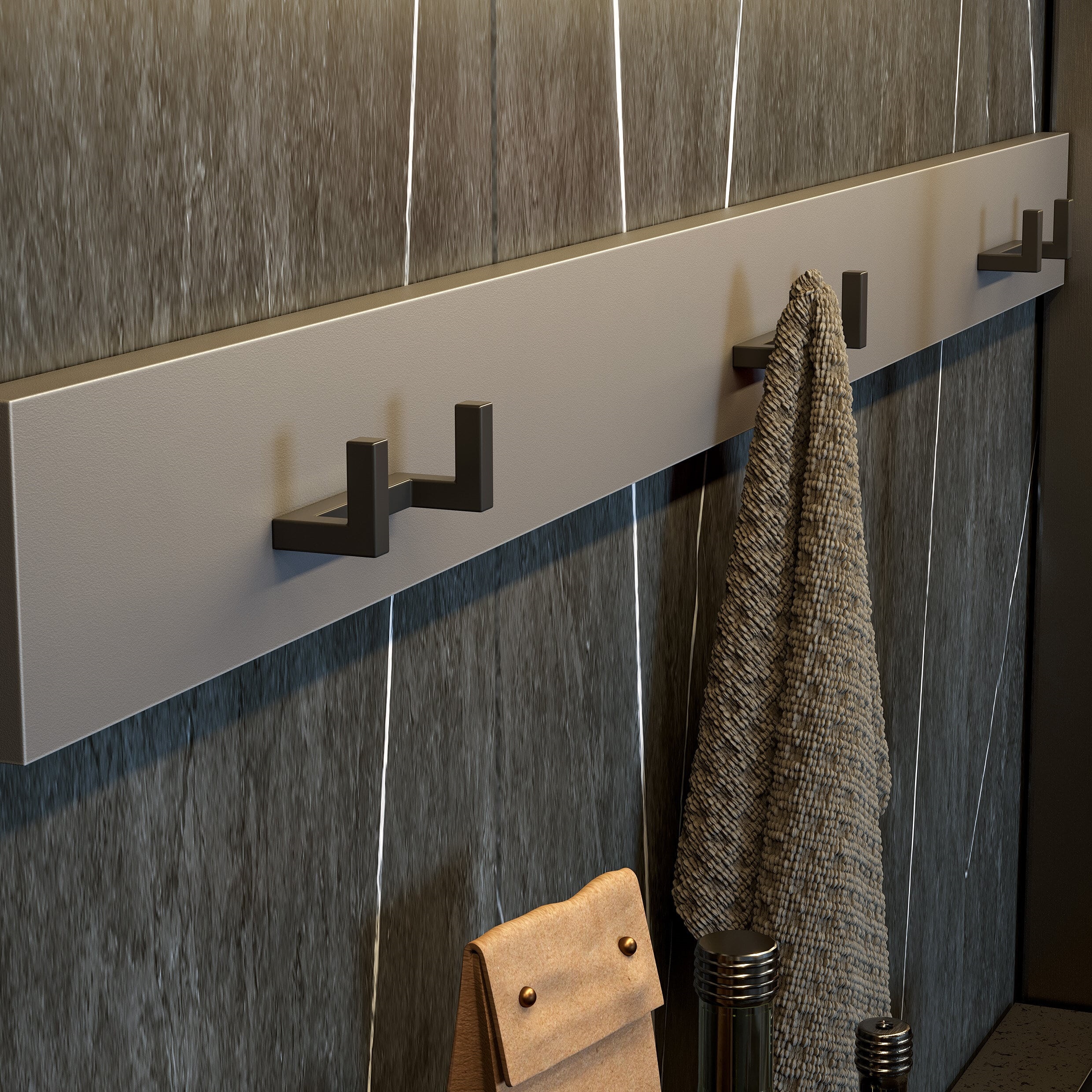 Кухонный Гарнитур "Энни" (2,0 м) Графит серый/Черный