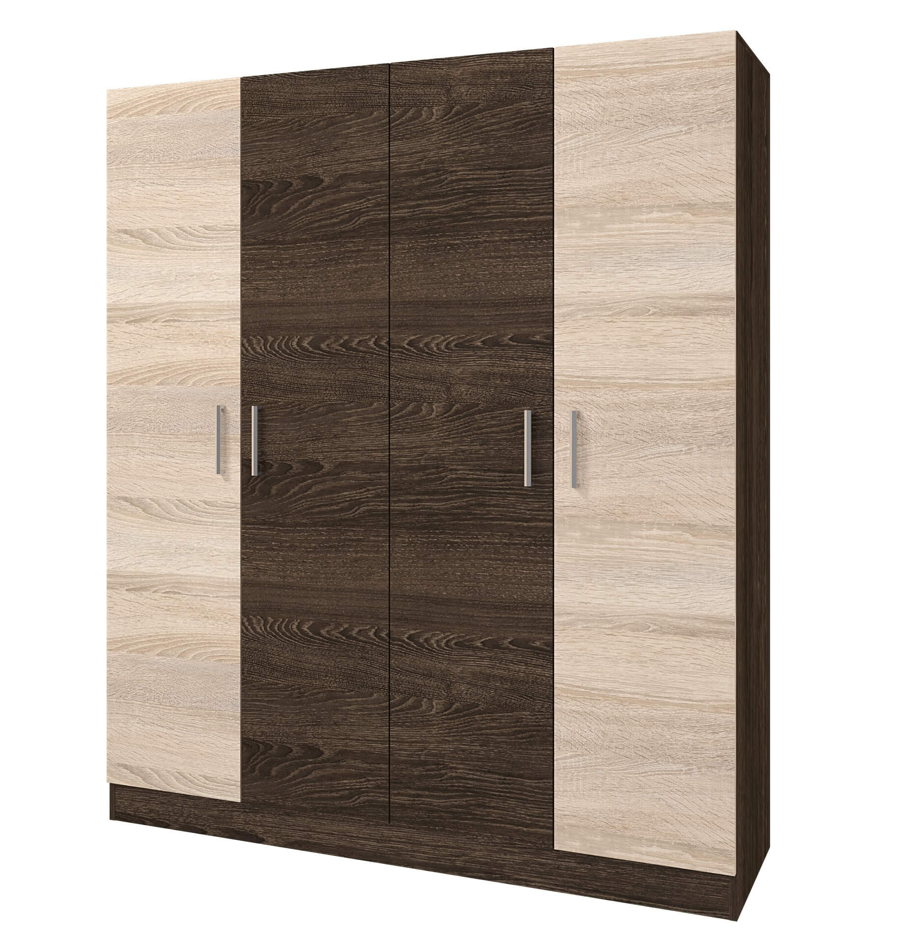 Шкаф 4х.ств. "Леси" (венге / дуб)