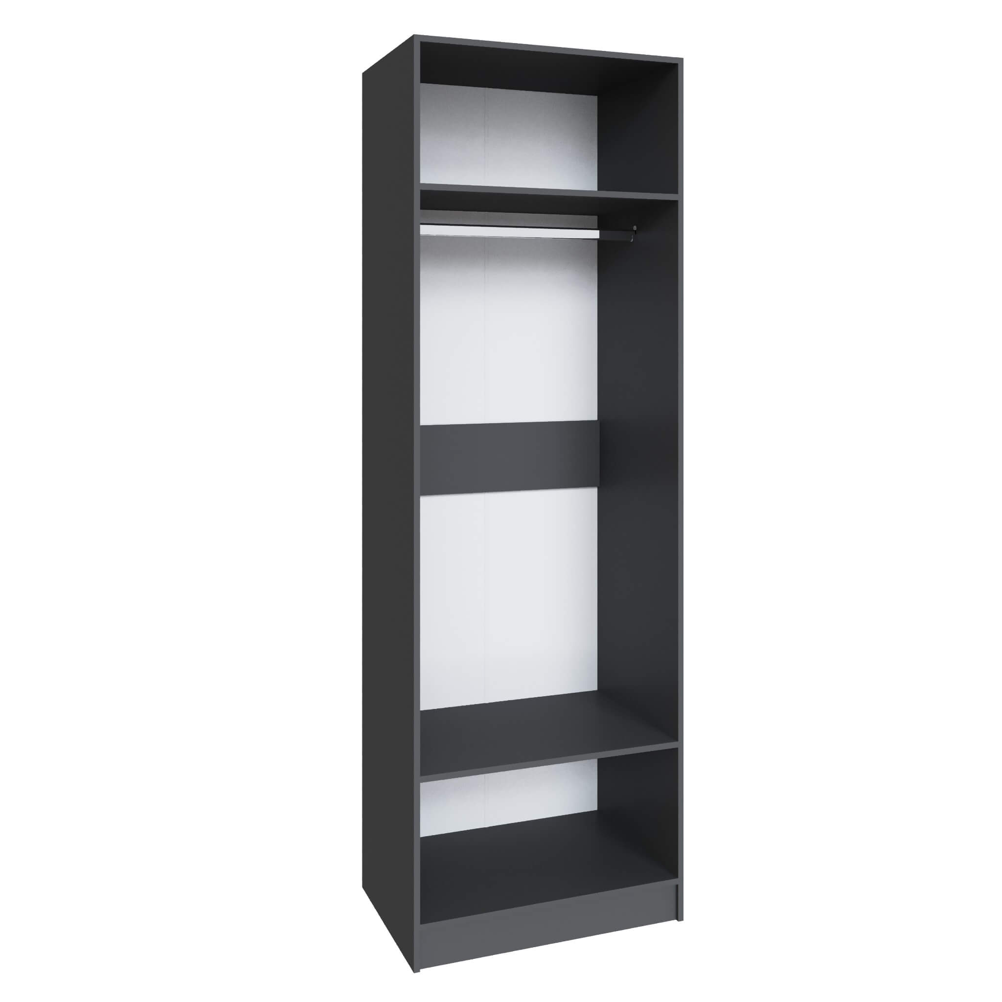 Шкаф Мадрид (0,75) без зеркала графит серый