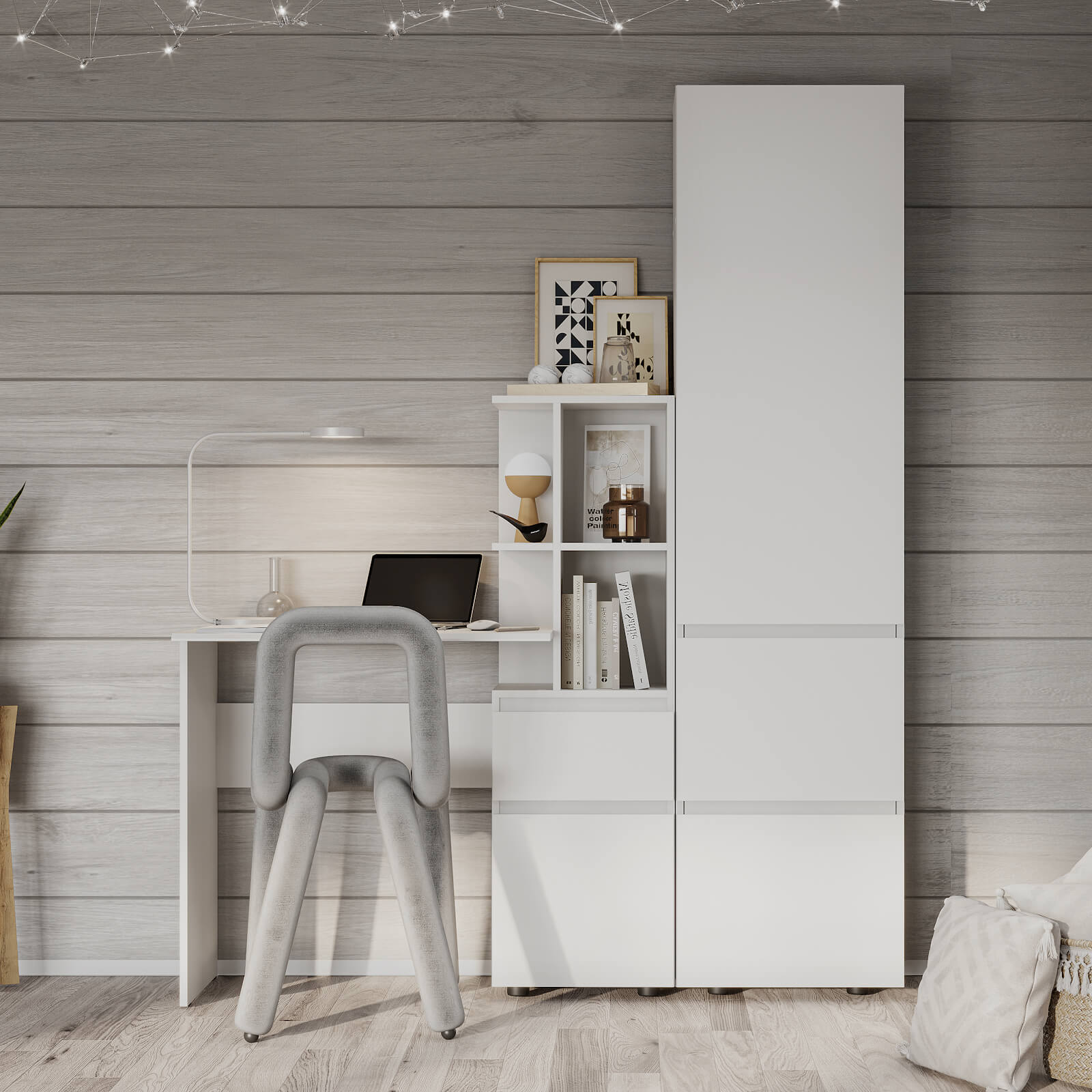 МС "Одри" Стол письменный с надстройкой 