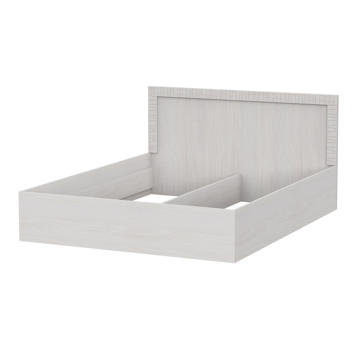 МС "Гамма 20" Кровать двойная (универсальная 1,6х2,0) Серия №4 Ясень Анкор светлый / Сандал светлый