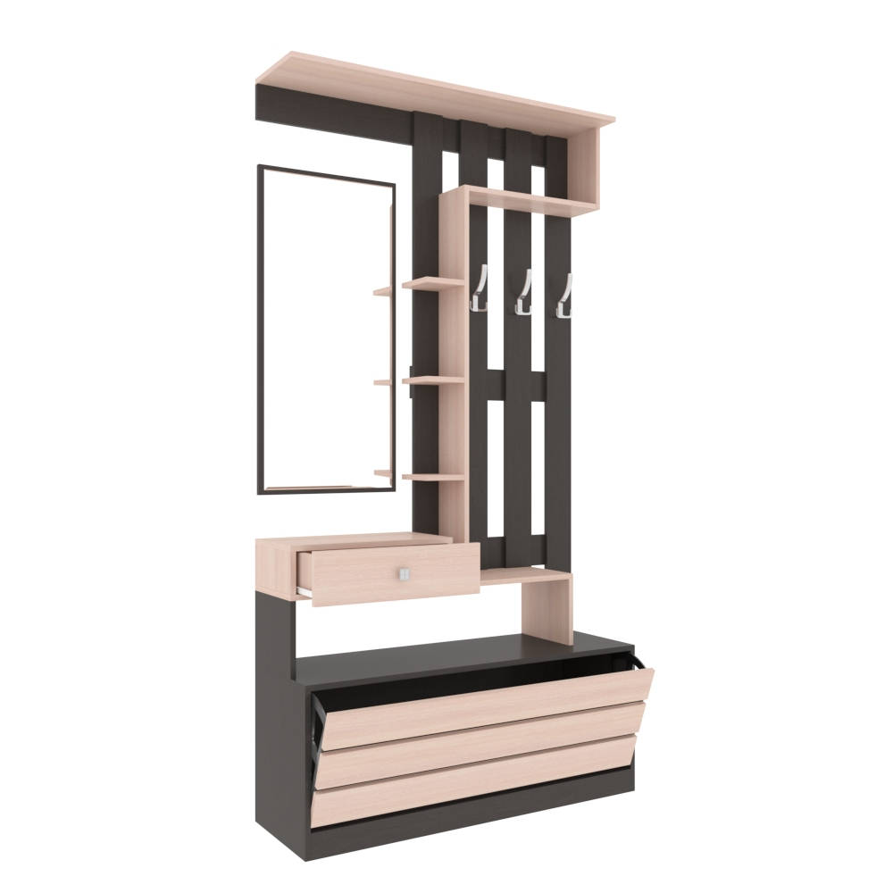 Прихожая Ямайка центральная секция ЯПЦС-1 венге/дуб молочный