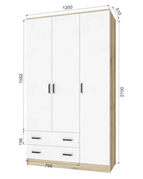 Шкаф "Лагуна" 1,2м без зеркала