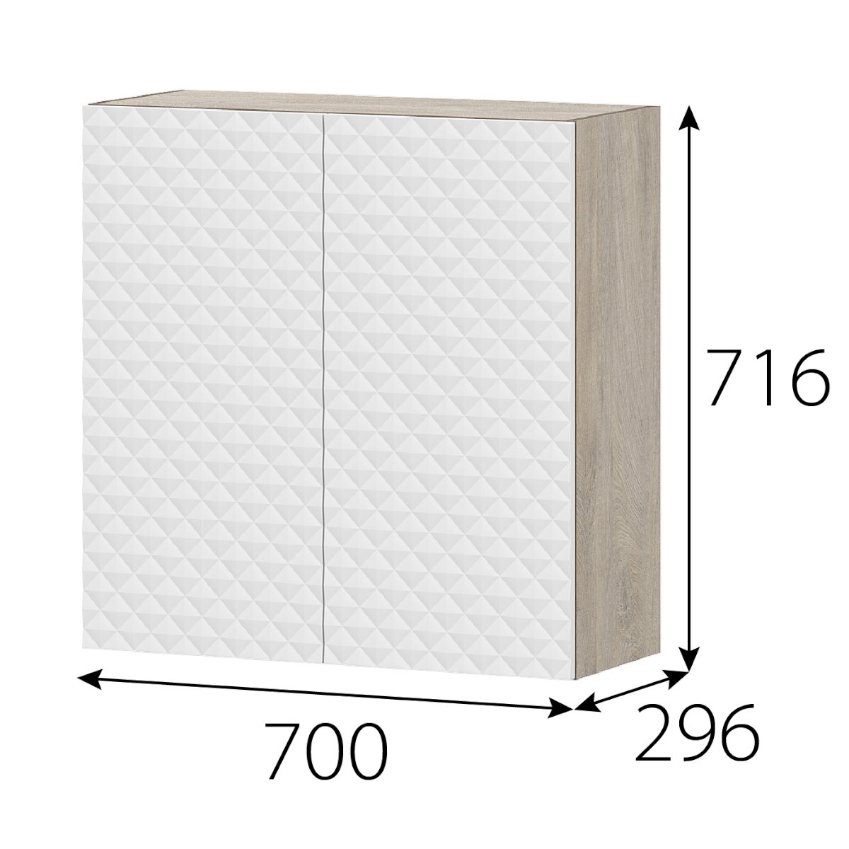 Шкаф 700 Гиза "Этна" 7в2