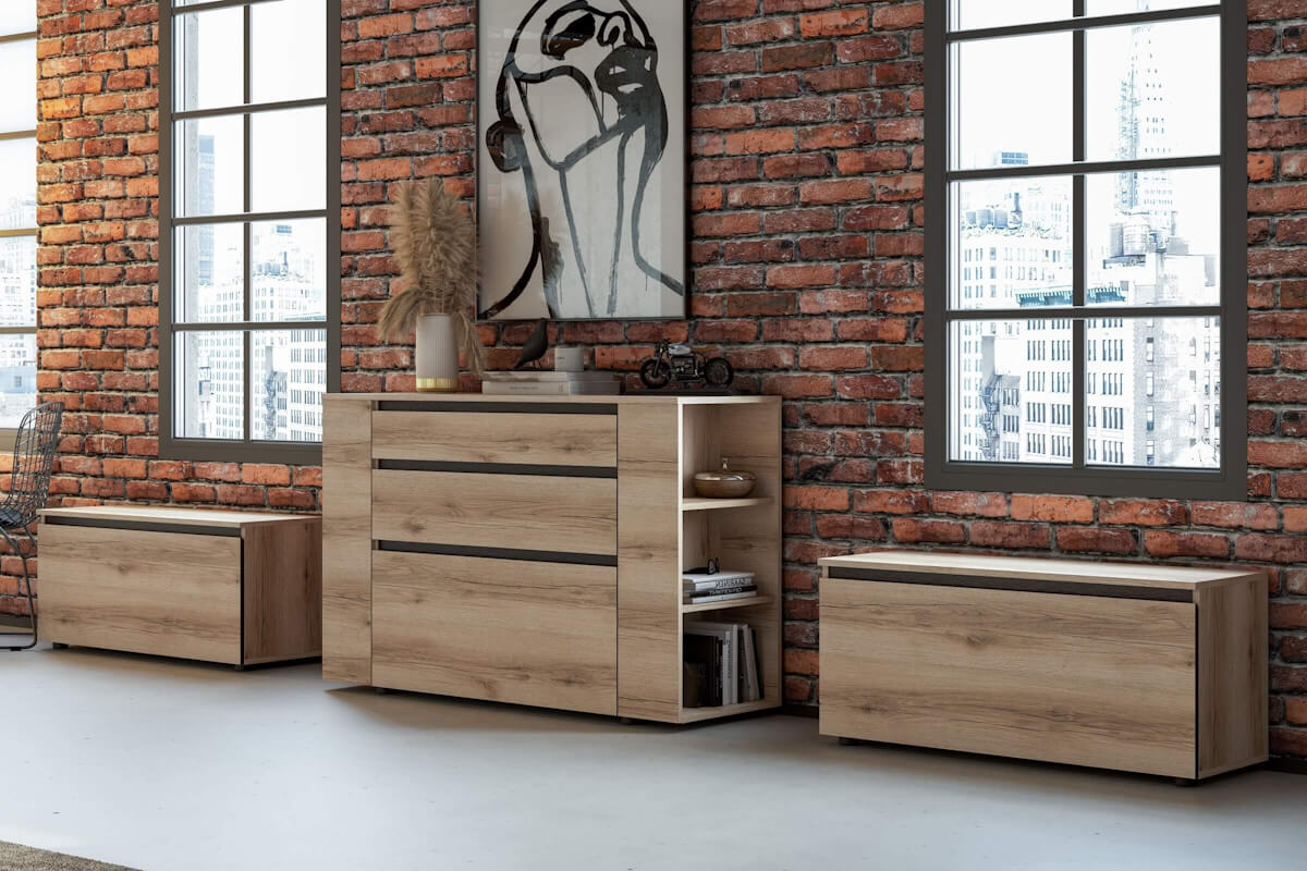 Комод в интерьере "Берген" СТМ